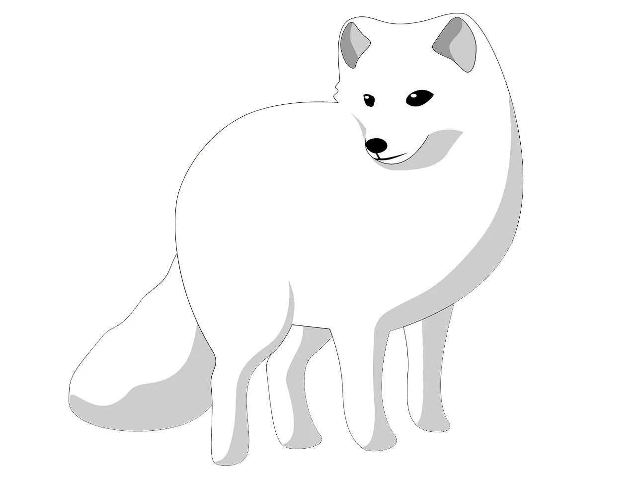 Arctic fox spirit animal, symbolic meaning, spiritual png